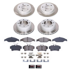 Power Stop SC1302 - Front And Rear Z17 Evolution Pad And Semi-Coated Rotor Kit vehicle fitment brake part
