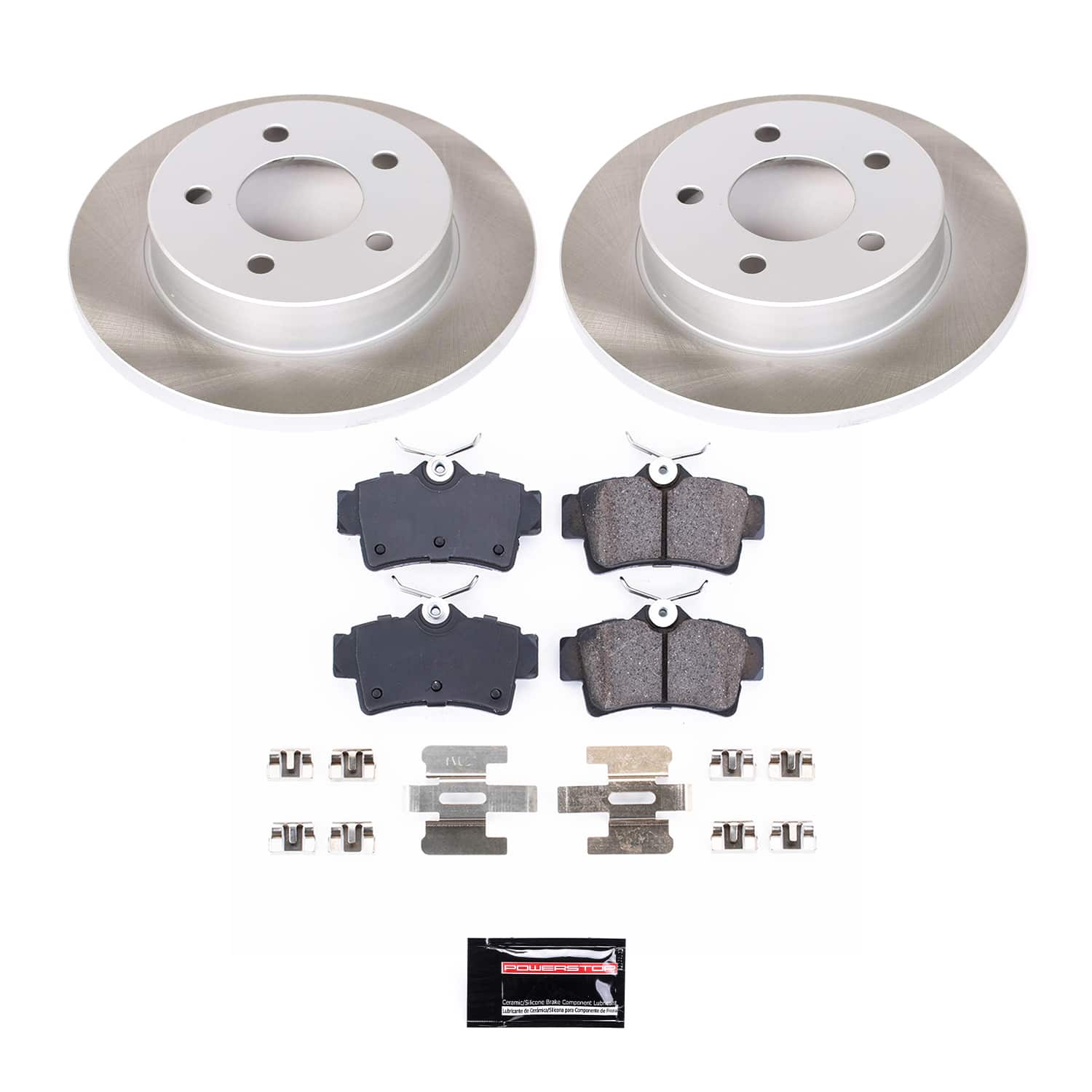 Power Stop SC1303 - Rear Z17 Evolution Pad And Semi-Coated Rotor Kit vehicle fitment brake part