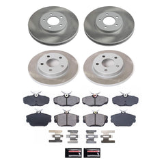 Power Stop SC1320 - Front And Rear Z17 Evolution Pad And Semi-Coated Rotor Kit vehicle fitment brake part