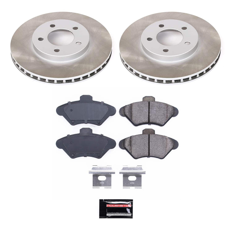 Power Stop SC1325 - Front Z17 Evolution Pad And Semi-Coated Rotor Kit vehicle fitment brake part