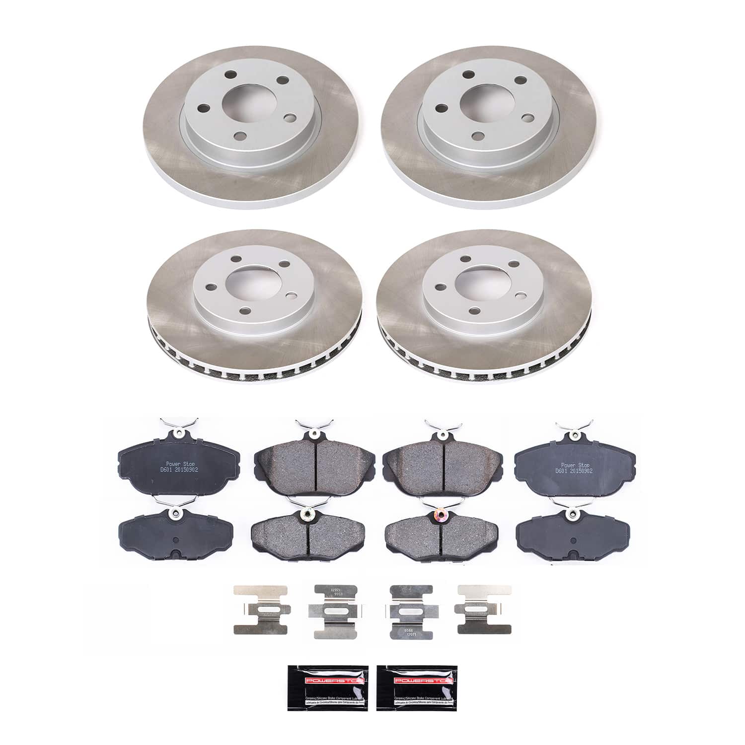 Power Stop SC1328 - Front And Rear Z17 Evolution Pad And Semi-Coated Rotor Kit vehicle fitment brake part