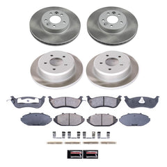 Power Stop SC1336 - Front And Rear Z17 Evolution Pad And Semi-Coated Rotor Kit vehicle fitment brake part