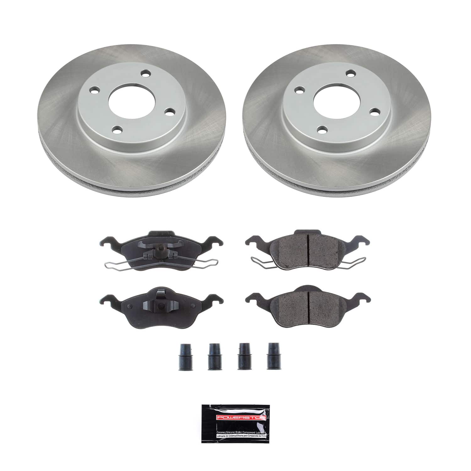 Power Stop SC1358 - Front Z17 Evolution Pad And Semi-Coated Rotor Kit vehicle fitment brake part