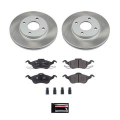 Power Stop SC1358 - Front Z17 Evolution Pad And Semi-Coated Rotor Kit vehicle fitment brake part