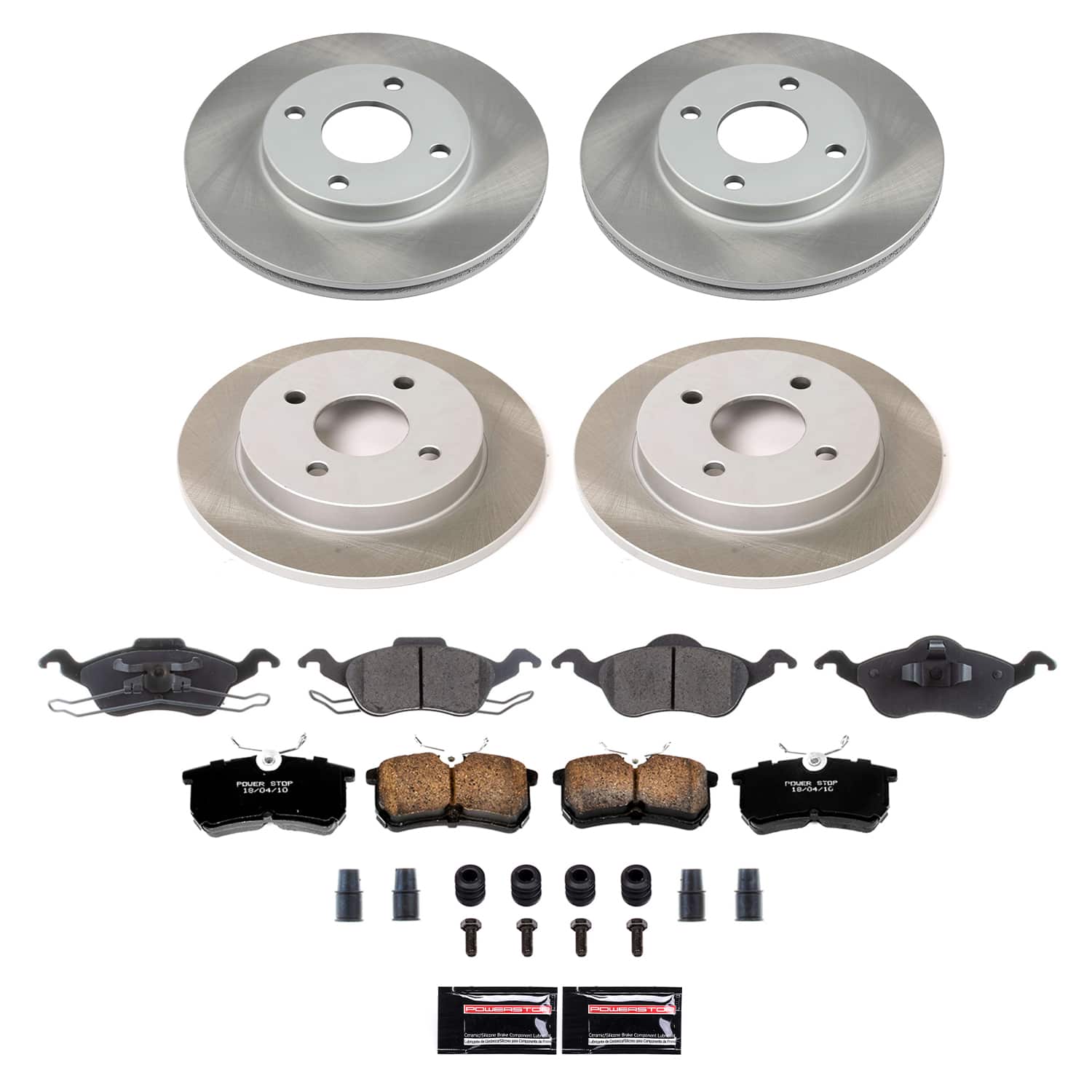 Power Stop SC1359 - Rear Z17 Evolution Pad And Semi-Coated Rotor Kit vehicle fitment brake part