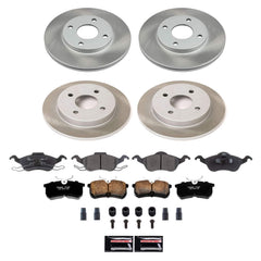 Power Stop SC1359 - Rear Z17 Evolution Pad And Semi-Coated Rotor Kit vehicle fitment brake part