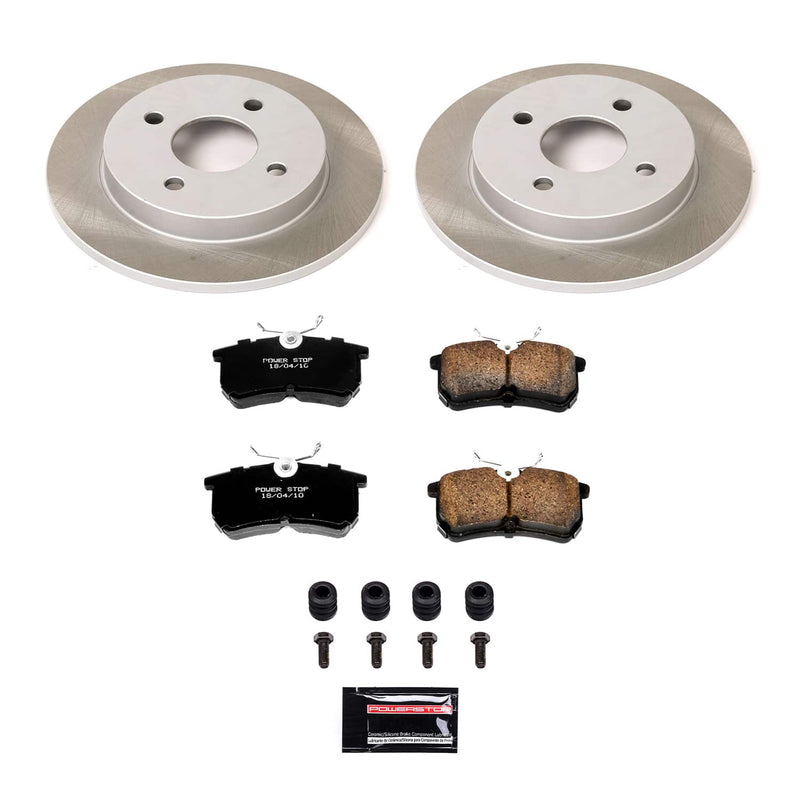 Power Stop SC1363 - Rear Z17 Evolution Pad And Semi-Coated Rotor Kit vehicle fitment brake part