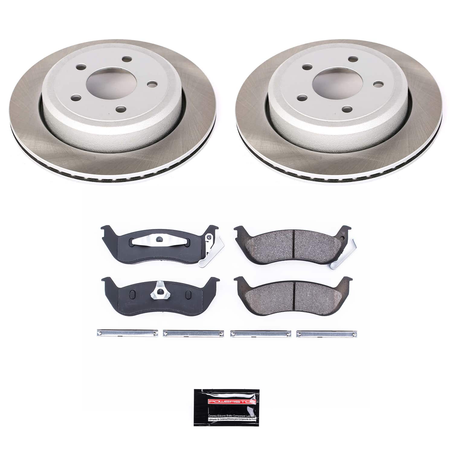 Power Stop SC1368 - Rear Z17 Evolution Pad And Semi-Coated Rotor Kit vehicle fitment brake part