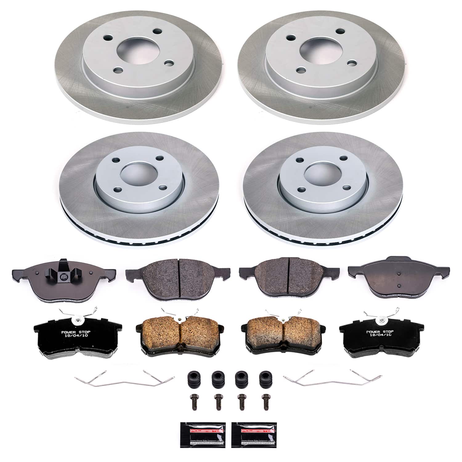 Power Stop SC1378 - Rear Z17 Evolution Pad And Semi-Coated Rotor Kit vehicle fitment brake part
