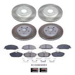 Power Stop SC1381 - Front And Rear Z17 Evolution Pad And Semi-Coated Rotor Kit vehicle fitment brake part
