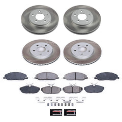 Power Stop SC1383 - Front And Rear Z17 Evolution Pad And Semi-Coated Rotor Kit vehicle fitment brake part