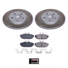 Power Stop SC1384 - Rear Z17 Evolution Pad And Semi-Coated Rotor Kit vehicle fitment brake part