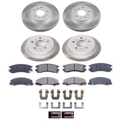 Power Stop SC1438 - Front And Rear Z17 Evolution Pad And Semi-Coated Rotor Kit vehicle fitment brake part