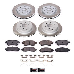 Power Stop SC144 - Front And Rear Z17 Evolution Pad And Semi-Coated Rotor Kit vehicle fitment brake part