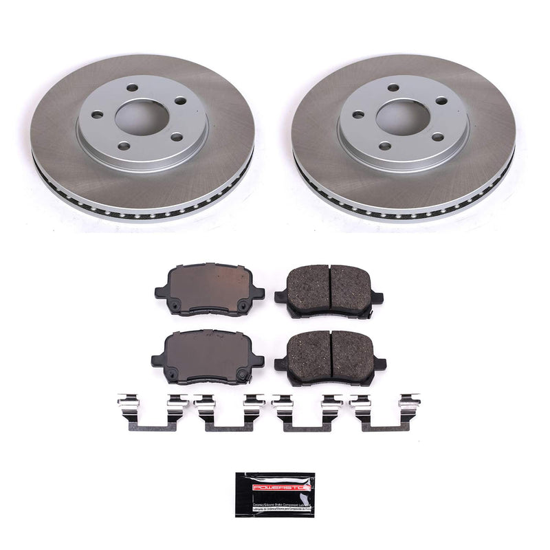 Power Stop SC1448 - Front Z17 Evolution Pad And Semi-Coated Rotor Kit vehicle fitment brake part