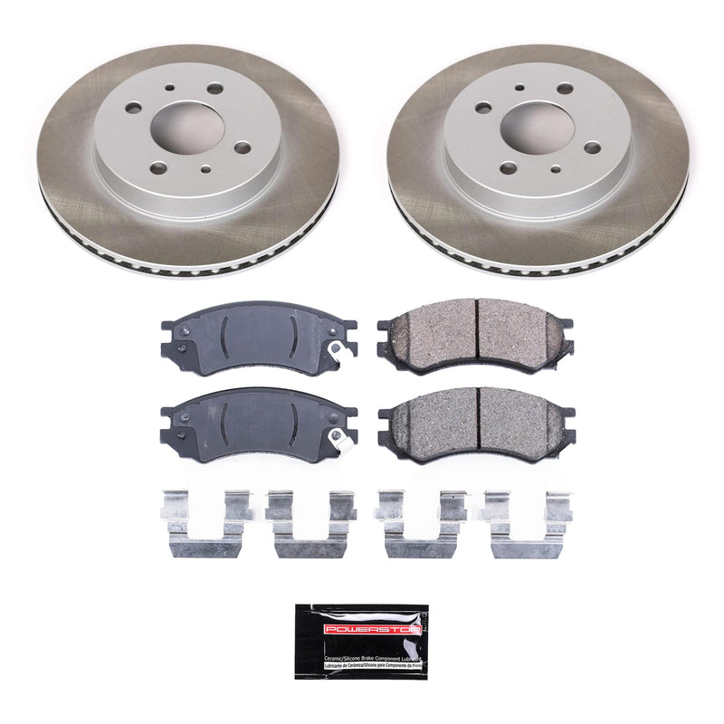 Power Stop SC1515 - Front Z17 Evolution Pad And Semi-Coated Rotor Kit vehicle fitment brake part