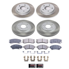 Power Stop SC1543 - Front And Rear Z17 Evolution Pad And Semi-Coated Rotor Kit vehicle fitment brake part