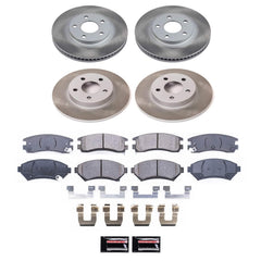 Power Stop SC1545 - Front And Rear Z17 Evolution Pad And Semi-Coated Rotor Kit vehicle fitment brake part