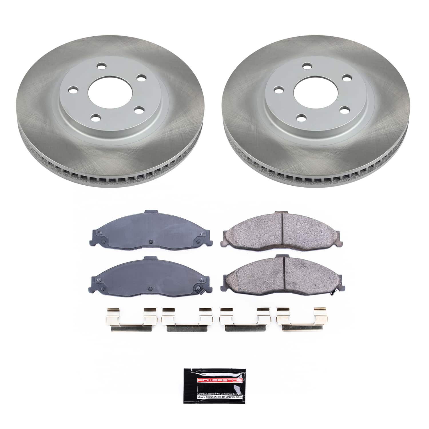 Power Stop SC1547 - Front Z17 Evolution Pad And Semi-Coated Rotor Kit vehicle fitment brake part