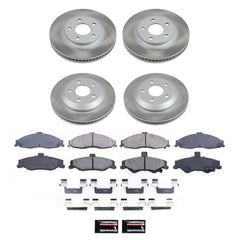 Power Stop SC1548 - Front And Rear Z17 Evolution Pad And Semi-Coated Rotor Kit vehicle fitment brake part