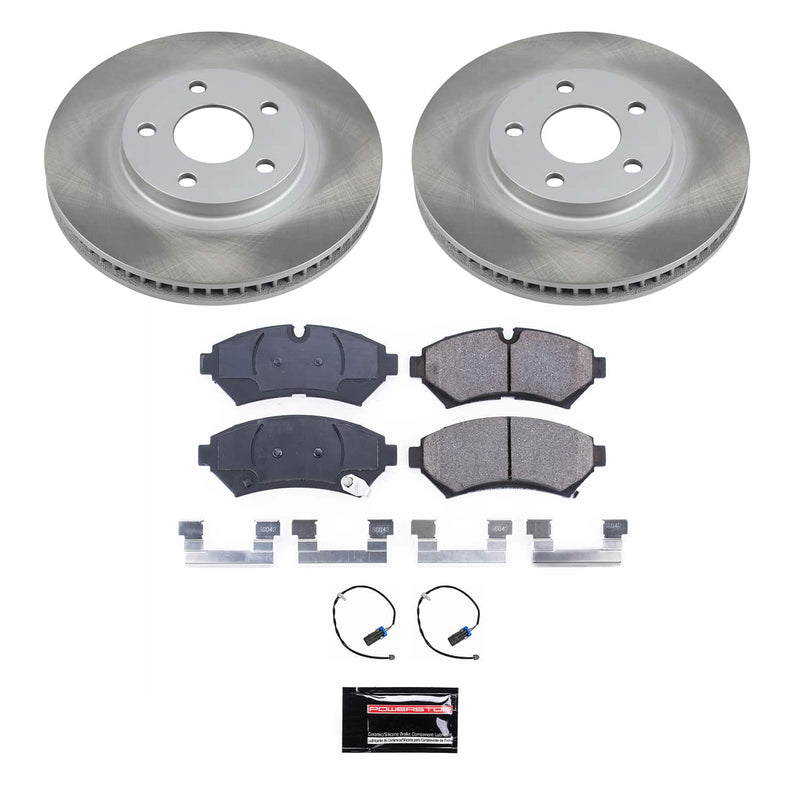 Power Stop SC1549 - Front Z17 Evolution Pad And Semi-Coated Rotor Kit vehicle fitment brake part