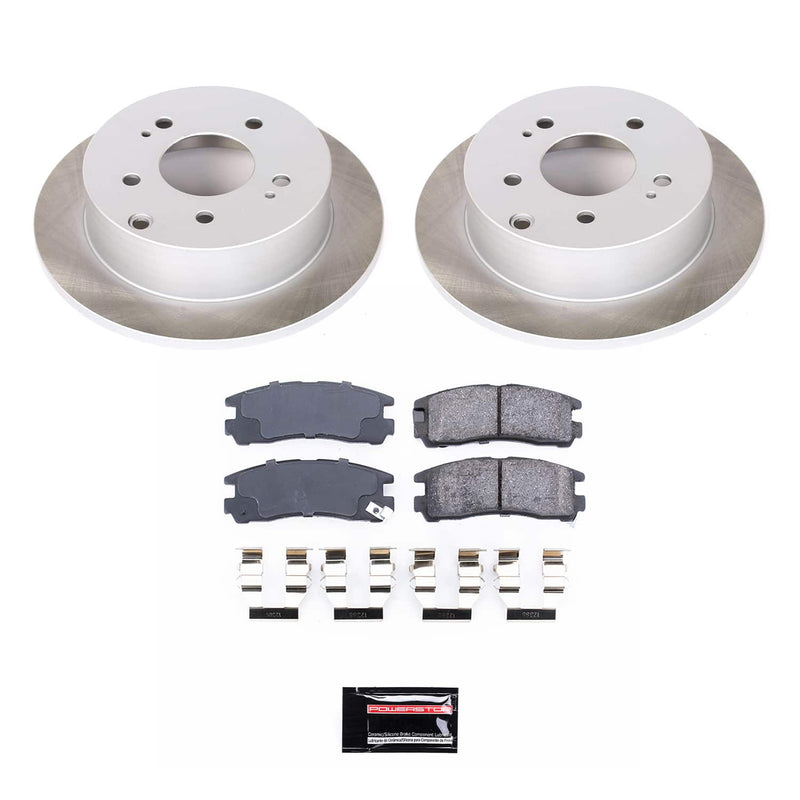 Power Stop SC155 - Rear Z17 Evolution Pad And Semi-Coated Rotor Kit vehicle fitment brake part