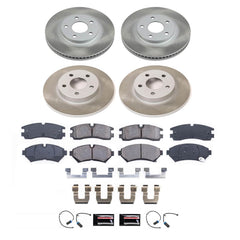 Power Stop SC1550 - Front And Rear Z17 Evolution Pad And Semi-Coated Rotor Kit vehicle fitment brake part