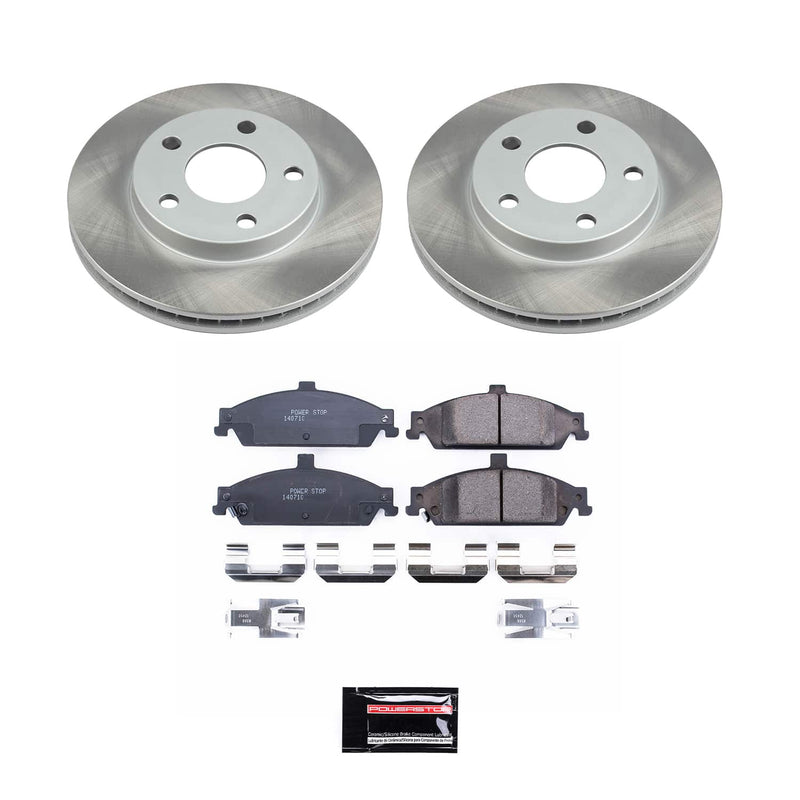 Power Stop SC1551 - Front Z17 Evolution Pad And Semi-Coated Rotor Kit vehicle fitment brake part