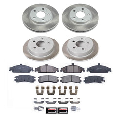 Power Stop SC1552 - Front And Rear Z17 Evolution Pad And Semi-Coated Rotor Kit vehicle fitment brake part