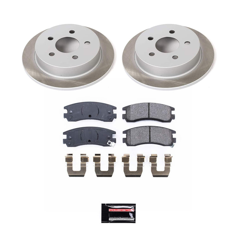 Power Stop SC1558 - Rear Z17 Evolution Pad And Semi-Coated Rotor Kit vehicle fitment brake part
