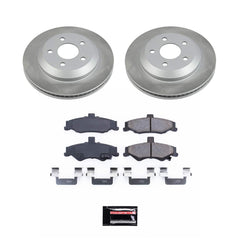 Power Stop SC1568 - Rear Z17 Evolution Pad And Semi-Coated Rotor Kit vehicle fitment brake part