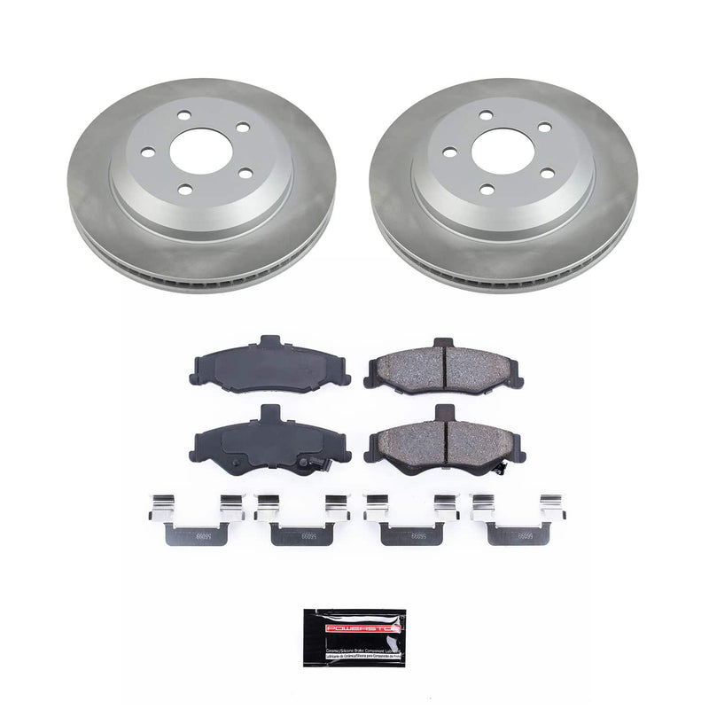 Power Stop SC1568 - Rear Z17 Evolution Pad And Semi-Coated Rotor Kit vehicle fitment brake part