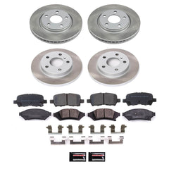 Power Stop SC1587 - Front And Rear Z17 Evolution Pad And Semi-Coated Rotor Kit vehicle fitment brake part