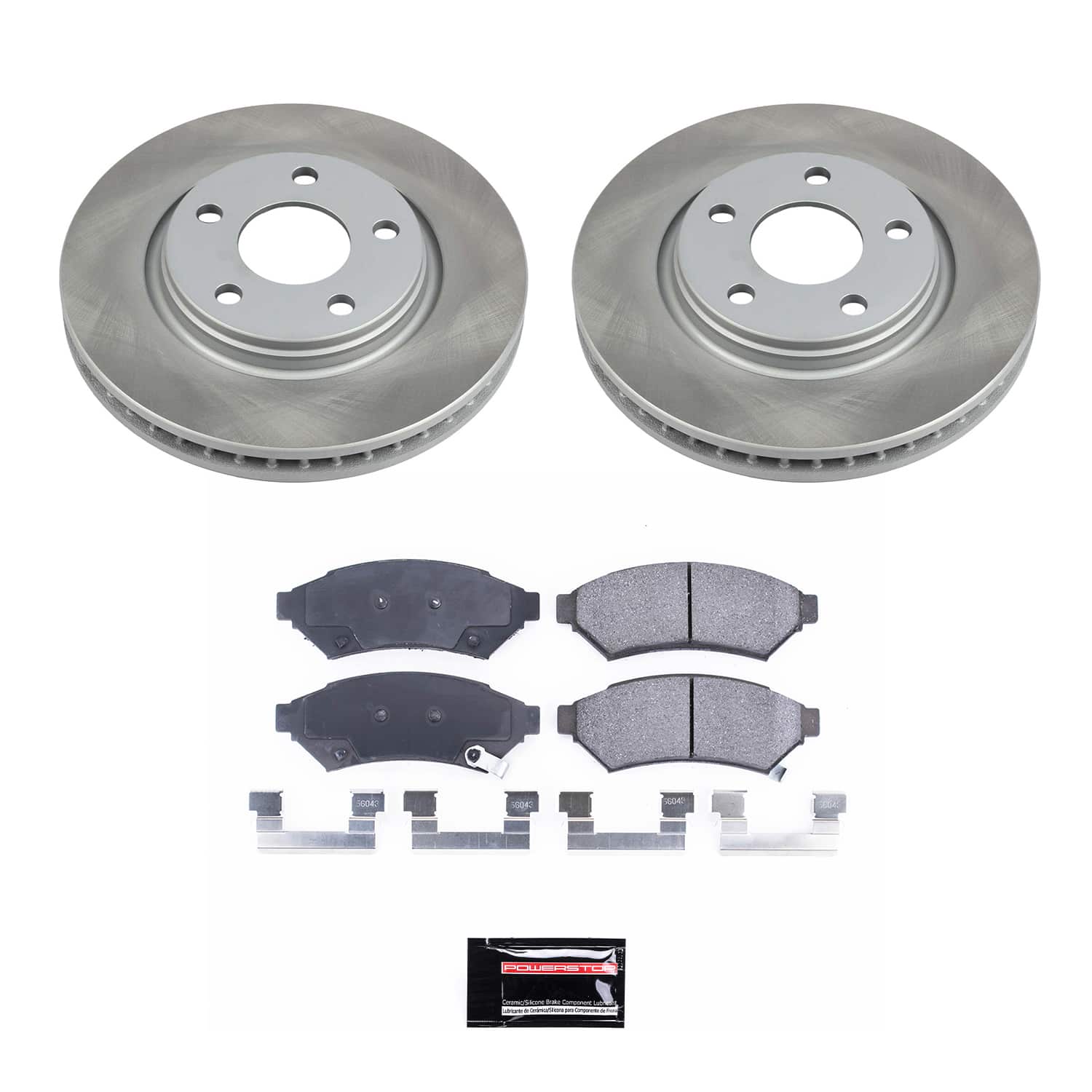 Power Stop SC1588 - Front Z17 Evolution Pad And Semi-Coated Rotor Kit vehicle fitment brake part