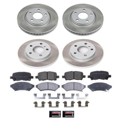 Power Stop SC1589 - Front And Rear Z17 Evolution Pad And Semi-Coated Rotor Kit vehicle fitment brake part