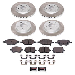 Power Stop SC1612 - Front And Rear Z17 Evolution Pad And Semi-Coated Rotor Kit vehicle fitment brake part
