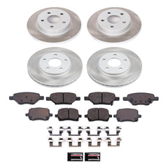 Power Stop SC1618 - Front And Rear Z17 Evolution Pad And Semi-Coated Rotor Kit vehicle fitment brake part