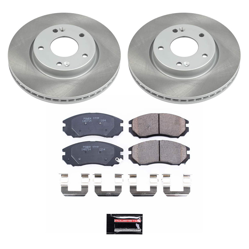 Power Stop SC163 - Front Z17 Evolution Pad And Semi-Coated Rotor Kit vehicle fitment brake part