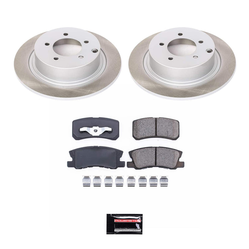 Power Stop SC1630 - Rear Z17 Evolution Pad And Semi-Coated Rotor Kit vehicle fitment brake part