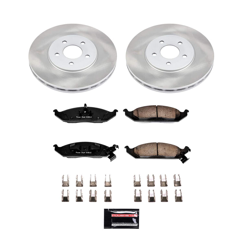 Power Stop SC1679 - Front Z17 Evolution Pad And Semi-Coated Rotor Kit vehicle fitment brake part