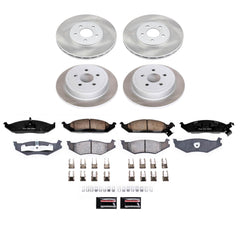 Power Stop SC1680 - Front And Rear Z17 Evolution Pad And Semi-Coated Rotor Kit vehicle fitment brake part