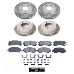 Power Stop SC1683 - Front And Rear Z17 Evolution Pad And Semi-Coated Rotor Kit vehicle fitment brake part