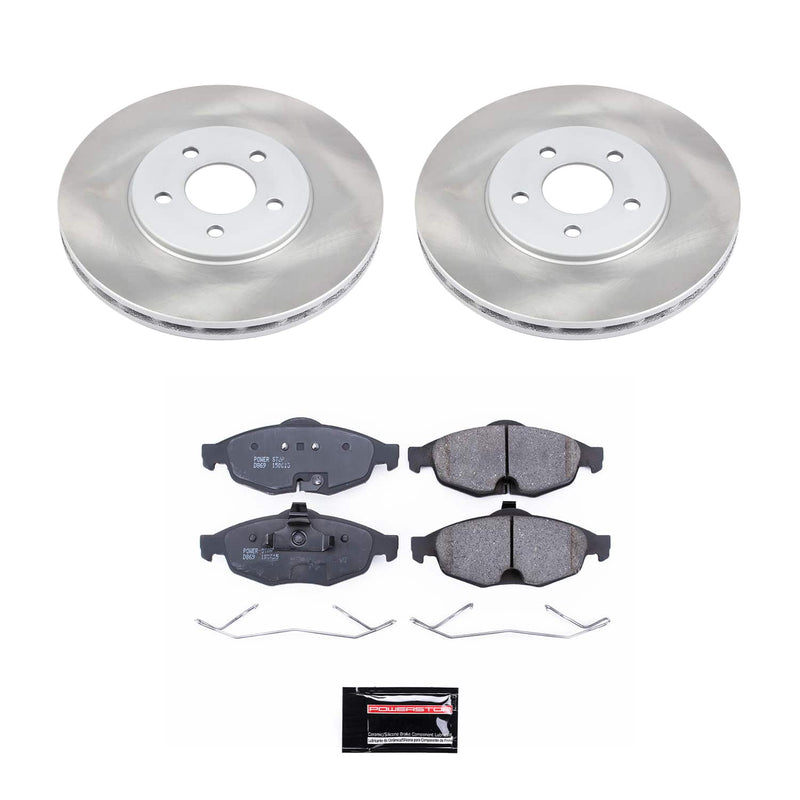 Power Stop SC1684 - Front Z17 Evolution Pad And Semi-Coated Rotor Kit vehicle fitment brake part