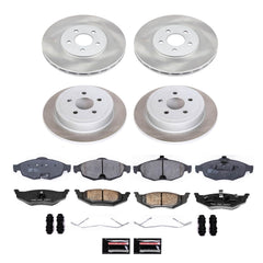 Power Stop SC1685 - Front And Rear Z17 Evolution Pad And Semi-Coated Rotor Kit vehicle fitment brake part