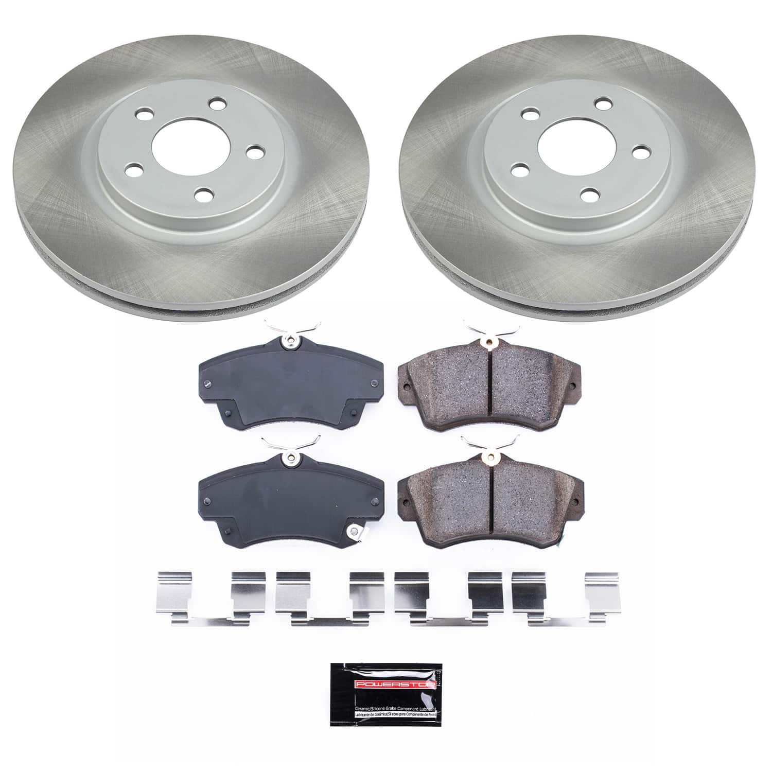 Power Stop SC1704 - Front Z17 Evolution Pad And Semi-Coated Rotor Kit vehicle fitment brake part