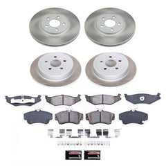 Power Stop SC1705 - Front And Rear Z17 Evolution Pad And Semi-Coated Rotor Kit vehicle fitment brake part