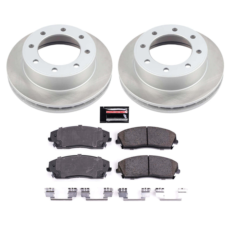 Power Stop SC1714 - Front Z17 Evolution Pad And Semi-Coated Rotor Kit vehicle fitment brake part