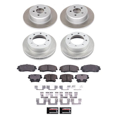Power Stop SC1715 - Front And Rear Z17 Evolution Pad And Semi-Coated Rotor Kit vehicle fitment brake part