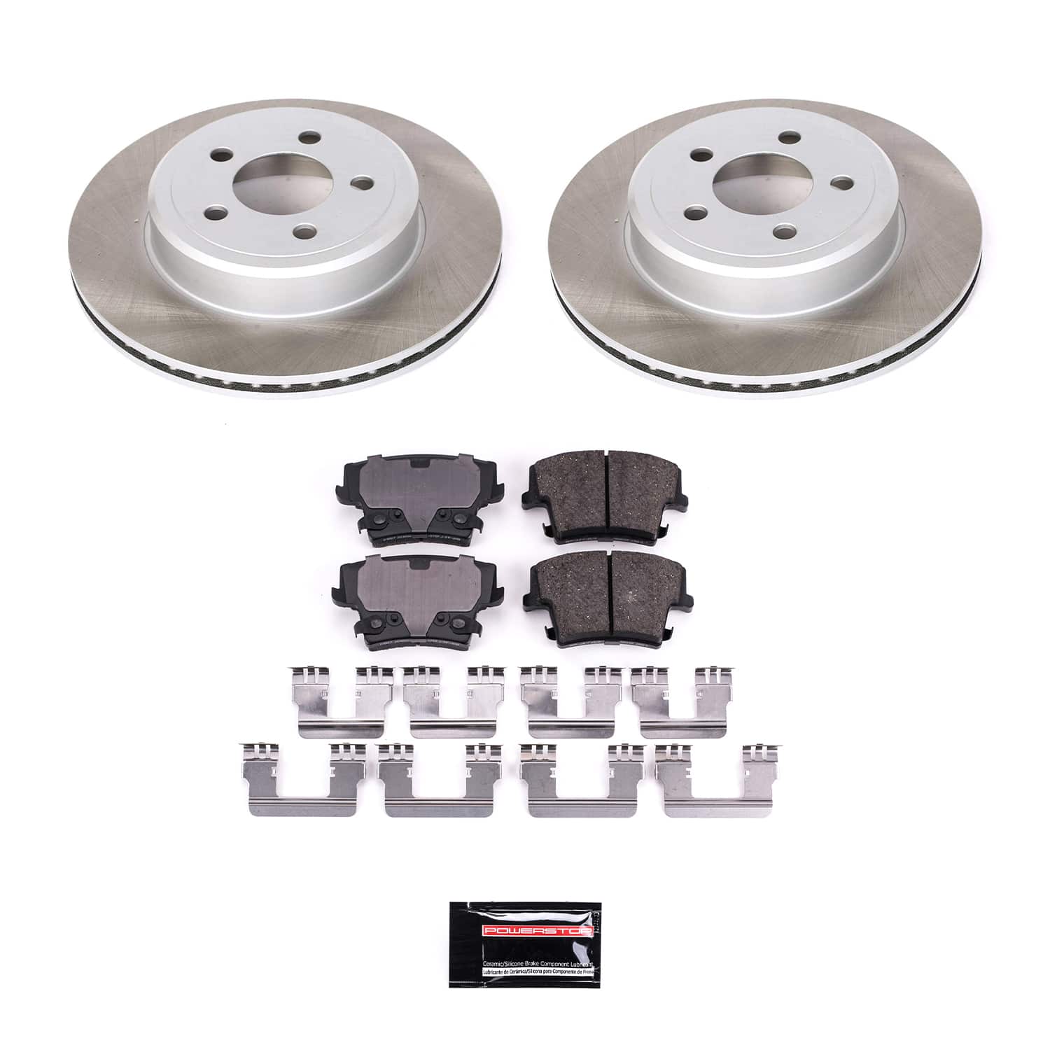 Power Stop SC1720 - Rear Z17 Evolution Pad And Semi-Coated Rotor Kit vehicle fitment brake part