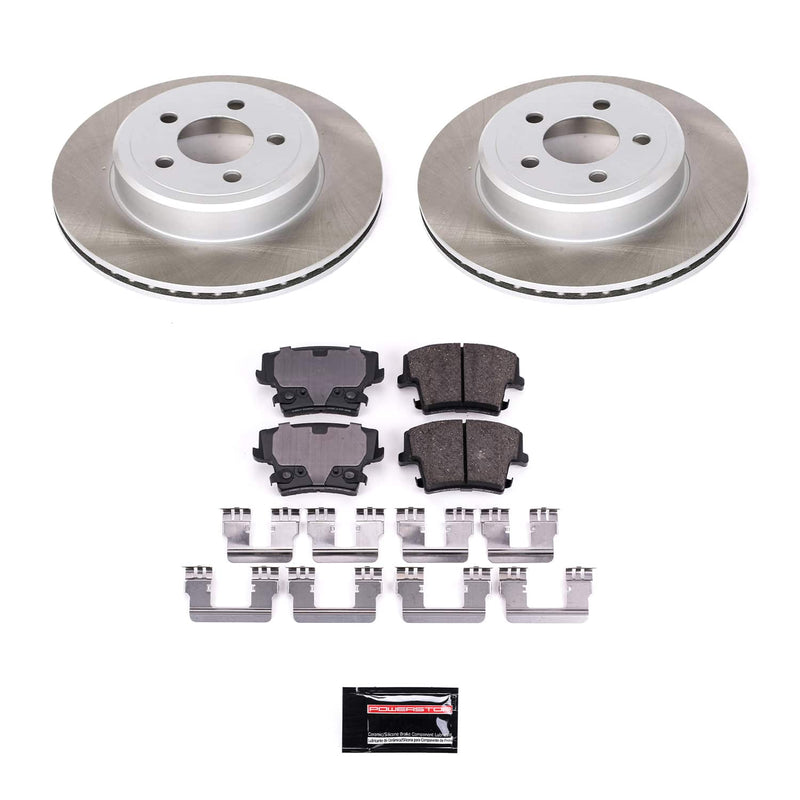 Power Stop SC1720 - Rear Z17 Evolution Pad And Semi-Coated Rotor Kit vehicle fitment brake part